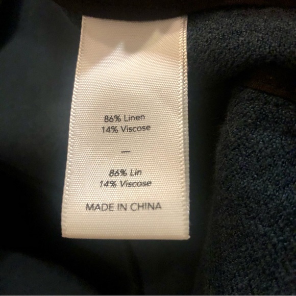 Elizabeth & James Linen Dark Teal Vest Size Small - Picture 5 of 5